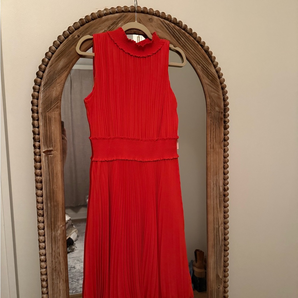 Nanette Lepore Vibrant Red Midi Dress